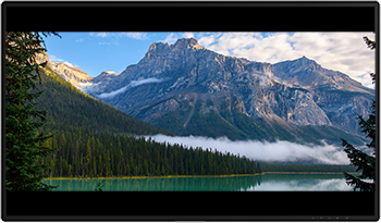 Image de paysage redimensionnée en préservant le rapport hauteur/largeur